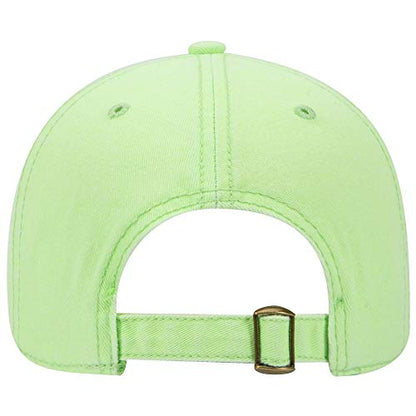 OTTO 6 Panel Low Profile Garment Washed Superior Cotton Twill - color: N. Green