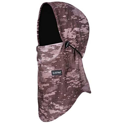 BLACKSTRAP Team Hood Dual Layer Adjustable Balaclava Ski Mask Compatible, Adult Unisex - color: Camo Canvas