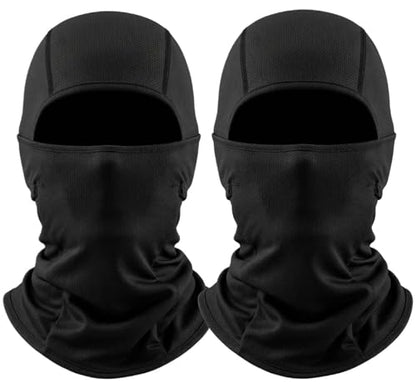 Ski Mask Balaclava Motorcycle Summer Face Mask Shiesty Mask for Men Women - color: Black + Black