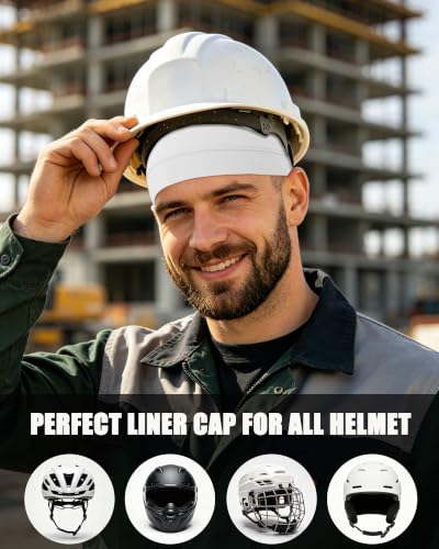 3-Pack 100% Cotton Skull Cap for Men Women Helmet Liner Caps - color: 3pcs-black,white,purple