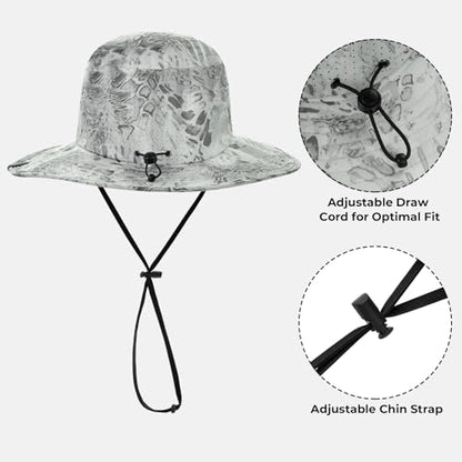 KastKing Sol Armis UPF 50 Boonie Hat for Sun Protection,Men Women - color: Prym1 Glacier Fade