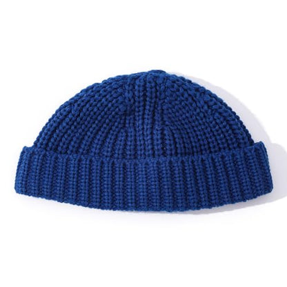 Beanie Men Knit Skull Cap Warm Stocking Hats Women Winter Snow Ski Hats Cuffed Plaid Hat Toboggan Hat - color: Mg-zzm2572-blue