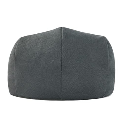 STARANCE Men Thin Cotton Gatsby Newsboy Cap - color: Dark Grey, size: 7 3/4