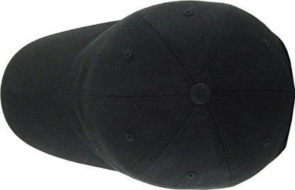 KBETHOS Classic Unisex Cotton Adjustable Low Crown Baseball Cap – Plain Dad Hat - color: Black (6 Pack)