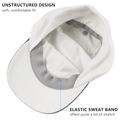 GADIEMKENSD Women's Winter Reflective Fleece Ponytail Hat with Drop Down Ear Warmer - color: White
