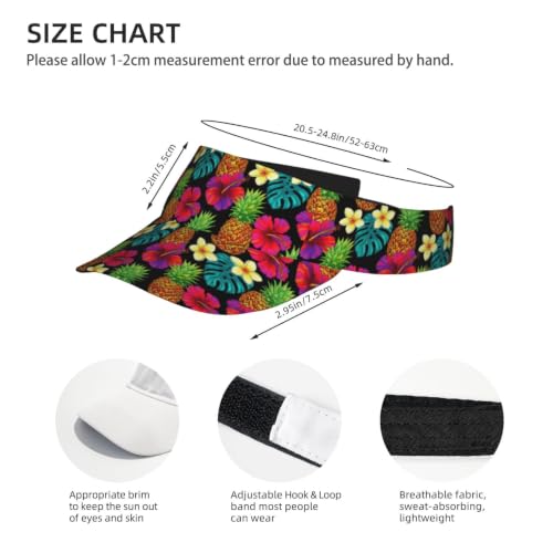 Leopard Print Sun Visor Hat Adjustable Sports Beach Cap for Men Women - color: 15