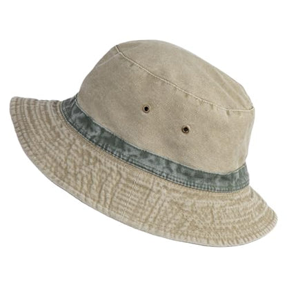 e4Hats.com Big Size Reversible Bucket Hats - color: Khaki Green, size: XX-Large-3X-Large
