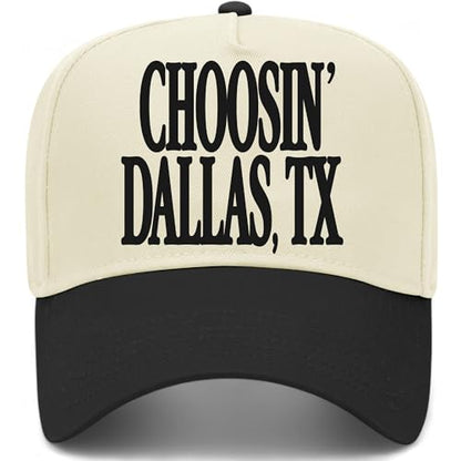 BROTHER TRUCKERS Choosin' Dallas Texas Hat - color: Black/Natural