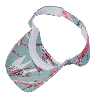 ZLYC Print Sports Sun Visors for Women Girls - color: Light Blue