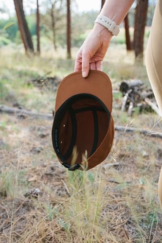 Tillak Wallowa Kodra Hat, Lightweight Oxford Nylon 5 Panel Cap with Snap Closure - color: Russet Brown
