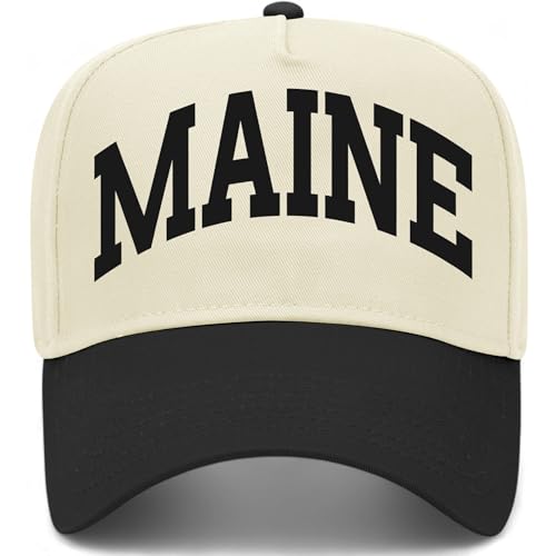 Maine Collegiate Hat - color: Black/Natural