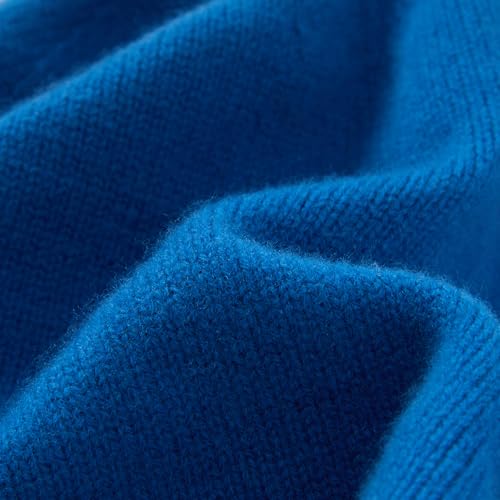 100% Merino Wool Slouchy Beanie Hat, Women Warm Winter Caps Soft, Ladies Breathable & Cozy Stretchy Knitted Skull Cap - color: Sky Blue