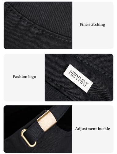 Cotton Military Caps for Men Women Unisex Flat Top Hat Adjustable Cadet Army Cap - color: Black