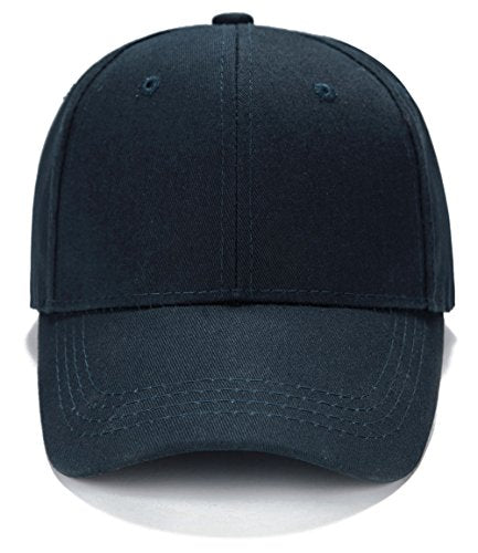 Edoneery Kids Baseball Hat, Adjustable Cotton Cap - color: Navy, style: 3-8 Years