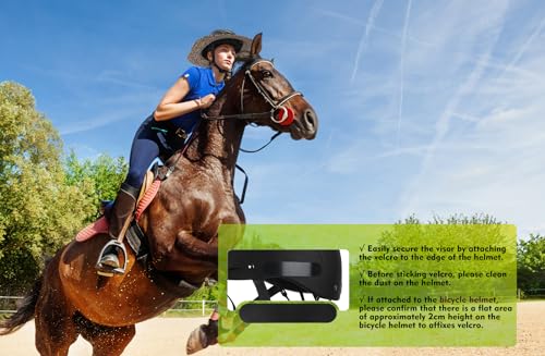 Tontron Helmet Visor |Hard Hat Sunshade with Detachable Neck Flap - color: Black