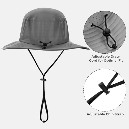 KastKing Sol Armis UPF 50 Boonie Hat for Sun Protection,Men Women - color: Formal Gray
