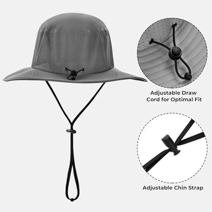 KastKing Sol Armis UPF 50 Boonie Hat for Sun Protection,Men Women - color: Formal Gray
