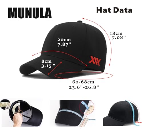 XXL Baseball Cap for Big Heads 23.6"-26.8" Adjustable Cotton Dad Hat - color: Khaki