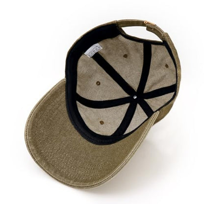 Baseball Cap for Women Men Classic Strapback Hats Adjustable Sun Hat - color: Khaki