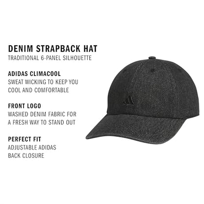 adidas Womens Saturday Cap Casual - Black - color: Black Denim/Black/Denim