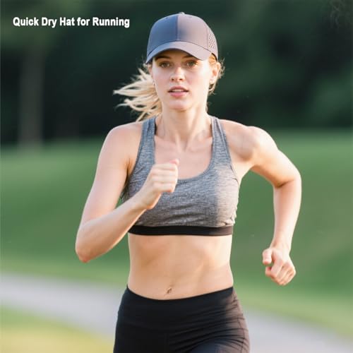 Quick Dry Trucker Hat for Men & Women Workouts Hats - color: Dark Grey