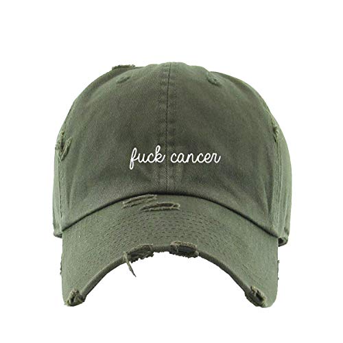 Send Dog Pics Vintage Baseball Cap Embroidered Cotton Adjustable Distressed Dad Hat - color: Olive