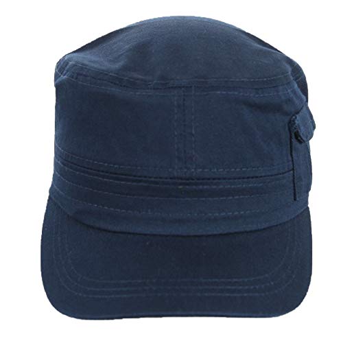 Baseball Cap Plain Pocket Cadet Patrol Military Hats Camo Army Caps Fashion - color: Navy