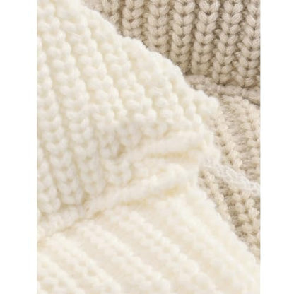 Womens Beanie Hat Winter Cuffed Knit Hats with Cat Ears Thick Warm Y2k Skull Caps Mens Ski Hat - color: Black-ear