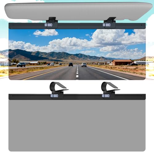 Veharvim Sun Visor Extender for Car, Visor Extender Attachment for Car, Adjustable Visor Extender Sun Blocker UV400, Polarized Sun Visor Extender, Anti-Glare, UV Protector (1 Pack, Large) - color: 1 Pack, size: Large