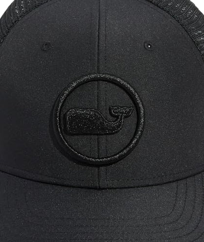 vineyard vines Whale Dot Performance Trucker - color: Jet Black