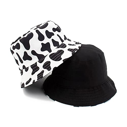Umeepar Unisex Reversible Packable Bucket Hat Sun Hat for Men Women - color: Cow Print