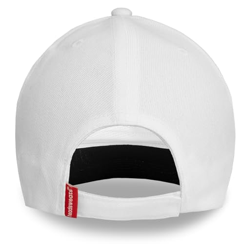 Headsweats Dad Hat – Men's Embroidered Twill Baseball Cap, Adjustable Strapback, Lightweight, Breathable - color: White/Pickleball