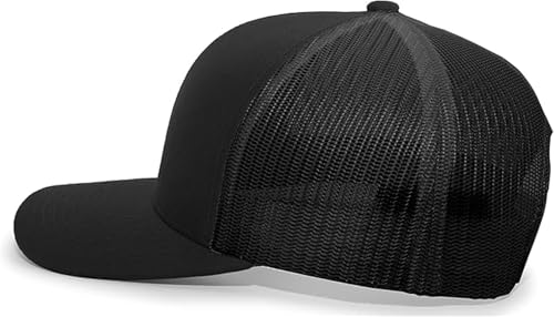 Trucker Hat for Men Women-Mesh Back Breathable Adjustable Snapback Cap-UV Protection Sun Hat for Summer Outdoor Activities - color: Smiling-black