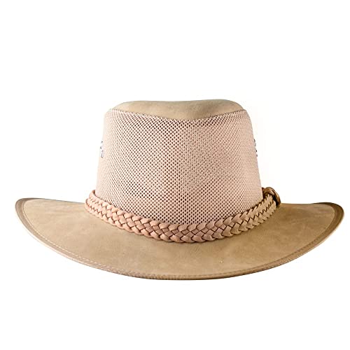 Mesh Safari Hat for Men Soaker Golf Sun Hats Summer Wide Brim Outback Cap - size: X-Large