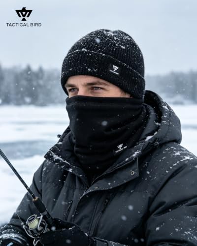 Balaclava Face Mask Warmer Windproof, Neck Gaiter Scarf Cold Weather Gear for Hiking Cycling Running - color: Deep Grey