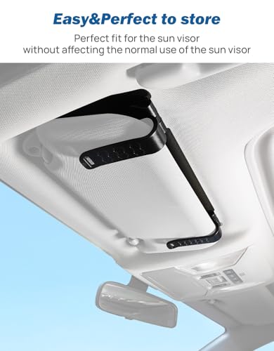 JOYTUTUS Sun Visor Extender for Cars, Polarized Sun Visor Extender Universal Sun Blocker UV400, Adjustable Visor Extension for Car Visor,Double-Clip,Anti Glare Stray Light - size: Standard Polarized