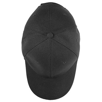 Gelante Plain Baseball Cap Adjustable Back Strap 3 PC - color: Black