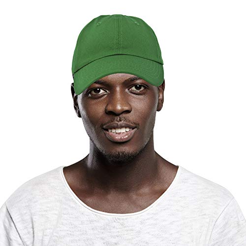 DALIX Baseball Cap Dad Hat Plain Men Women Cotton Adjustable Blank Unstructured Soft - color: Olive