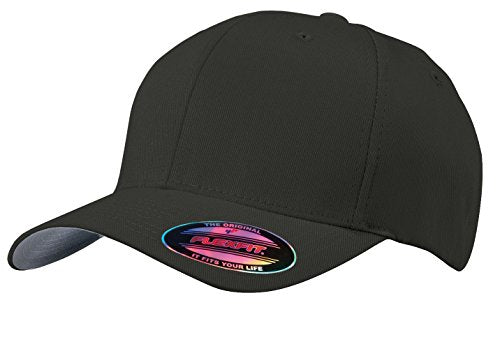TOP HEADWEAR Flexible Structured Baseball Cap - color: Black, size: Small-Medium