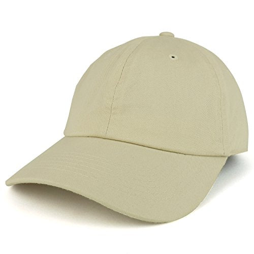 Trendy Apparel Shop Plain Unstructured Relaxed Style Dad Hat - color: Stone