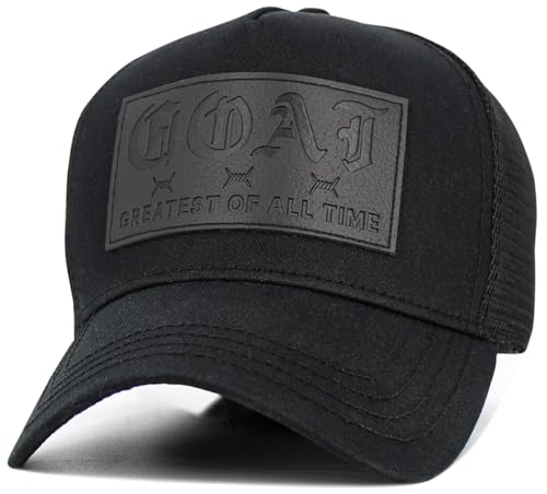 KBETHOS Daddy Dad Hat Pineapple Vacation Baseball Cap Vintage Distressed Classic Polo Style Adjustable - color: Black/Black Goat Patch Meshback Ballcap