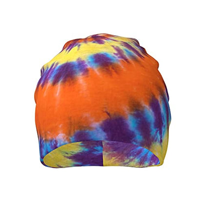 Gamepad Print Slouchy Beanie Skull Caps Chemo Hats Baggy Headwear for Men Women Jogging Cycling - color: Tie Dye