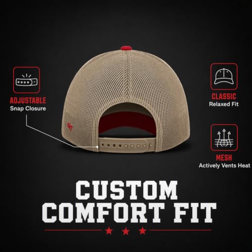 47 Blank Trawler Clean Up Adjustable Red Snapback Cap