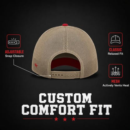 47 Blank Trawler Clean Up Adjustable Red Snapback Cap