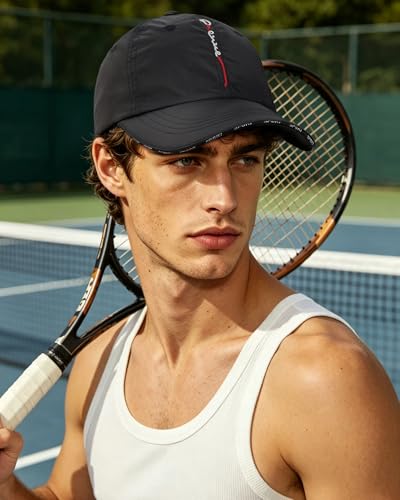 CLAPE Outdoor Sun Visor Hats Lightweight Waterproof Breathable Sports Hat UPF50+ Ultra Thin Cooling Baseball Hats - color: Cp13-black