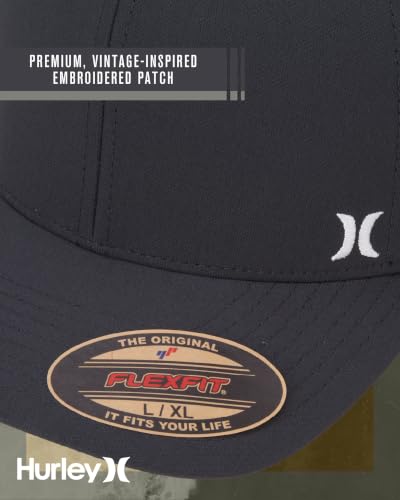 Hurley Mens Mini Icon Mesh Panel Fitted Trucker Baseball Cap - color: Anthracite, size: Large-X-Large