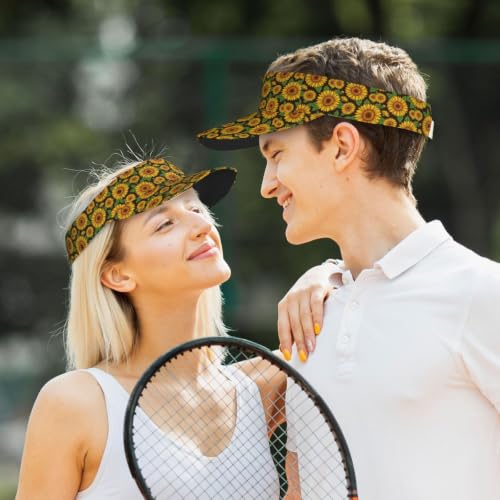Leopard Print Sunscreen Visor Cap Adjustable Empty Top Athletic Beach Hat - color: 19