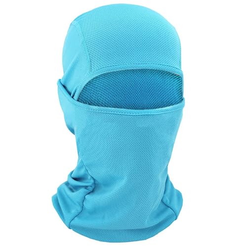 TOPTIE Mesh Balaclava with Hinge Design, Breathable Helmet Liner - color: Sky Blue