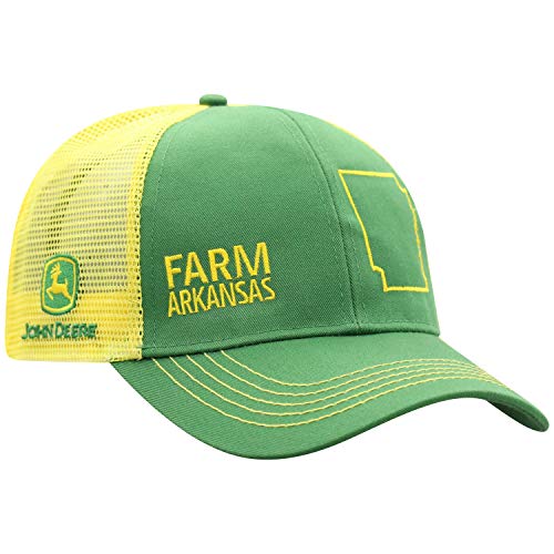 John Deere Farm State Pride Contrast Mesh Back Core Baseball Cap - color: Arkansas