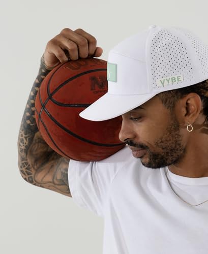 VYBE Performance Snapback Hat - Water-Repellent, Breathable Athletic Baseball Cap for Golf, Gym, Sports, Water - color: Pure Frequency